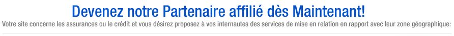 Devenez notre Partenaire affili� d�s Maintenant!